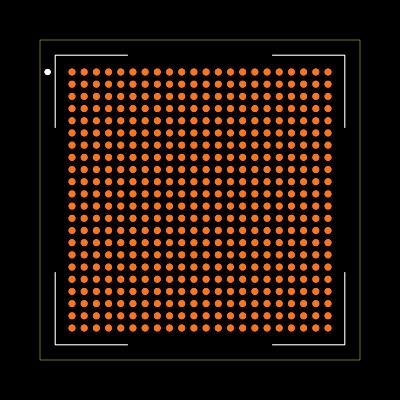 XC7Z020-1CLG484I Footprint