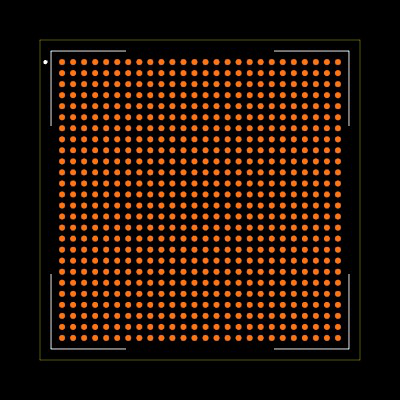 XCKU5P-2FFVB676I Footprint