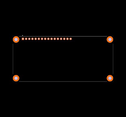 LCD 2X16 Footprint