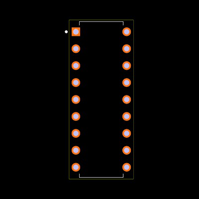 LM3915N-1 Footprint