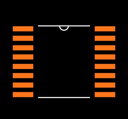 74VHC595MTCX Footprint