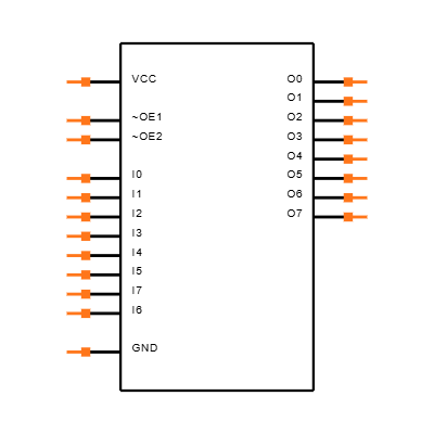 74VHCT244AMTCX Symbol