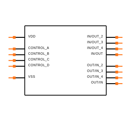 CD4066BCM Symbol