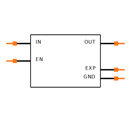 NCP170AMX330TCG Symbol