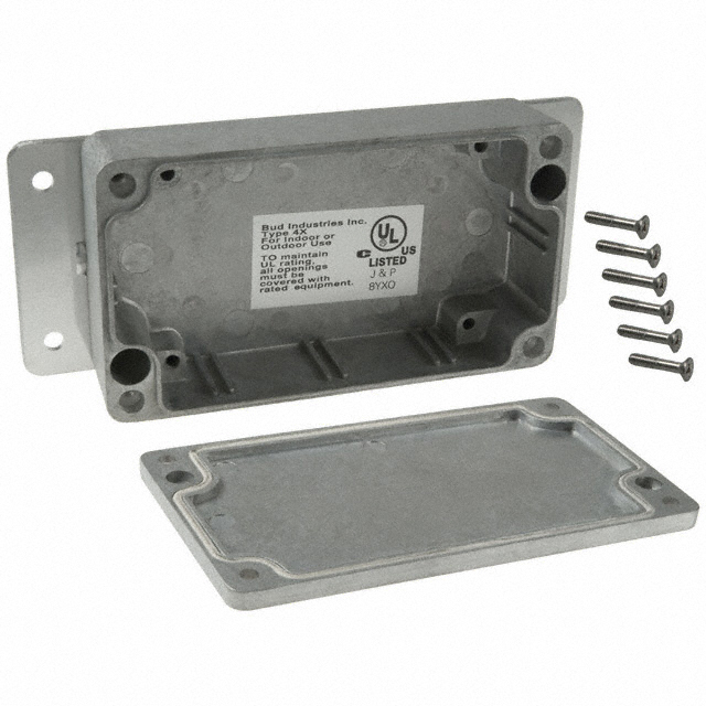 All Parts Enclosures Chassis - General Purpose Boxes Potting Boxes and General Purpose Enclosures Metal Boxes AN-2802 by Bud Industries
