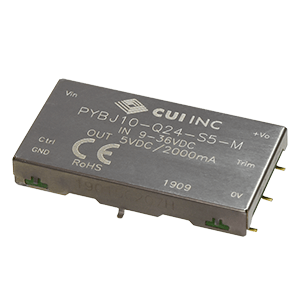Power Products Voltage Converters, Inverters, Transformers DC-DC Converters PYBJ10-Q24-S15-M by CUI