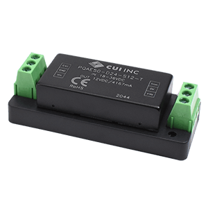 All Parts Power Products Voltage Converters, Inverters, Transformers DC-DC Converters PQAE50-D24-S12-T by CUI