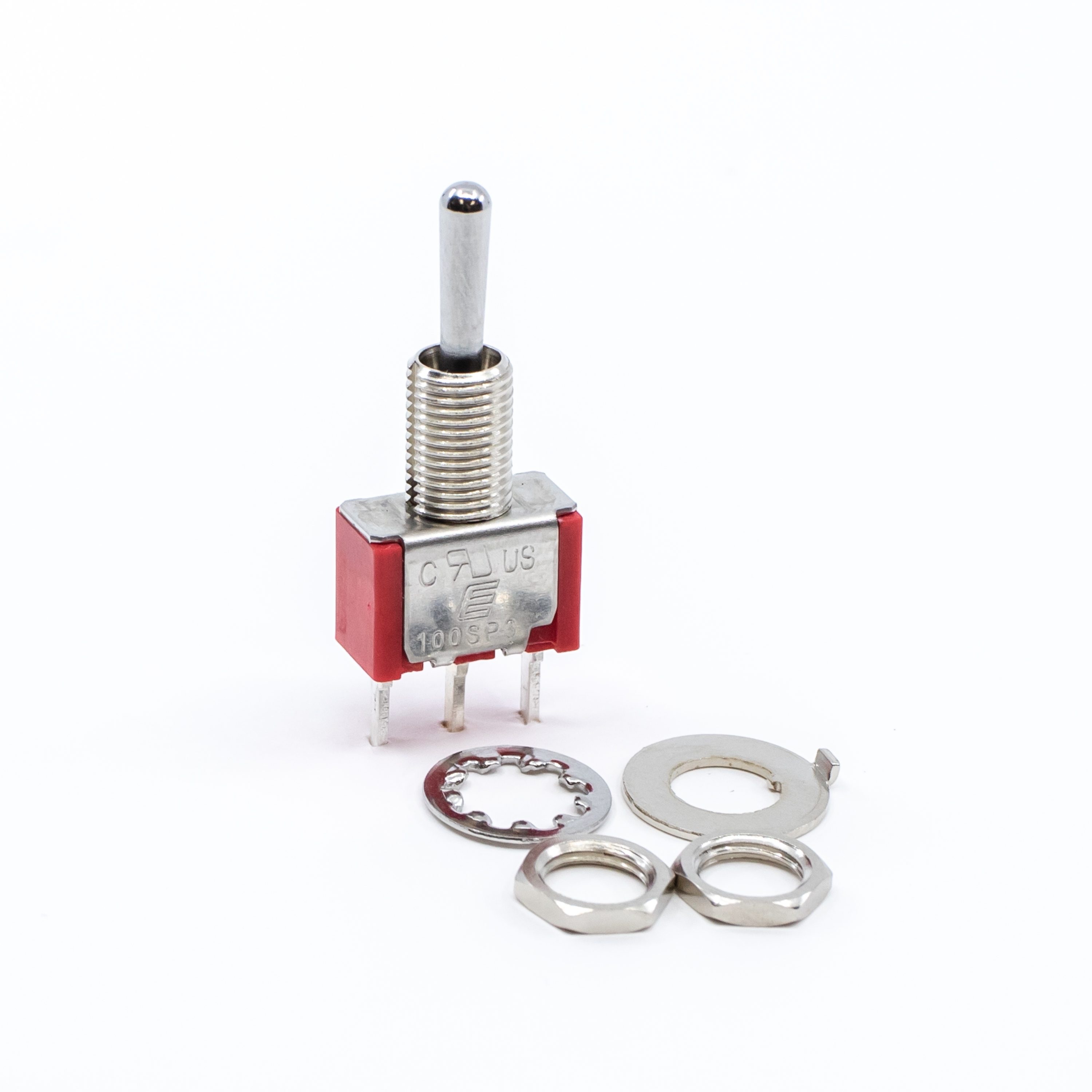 All Parts Industrial Control Switches Toggle 100SP3T1B1M2QEH by E-Switch