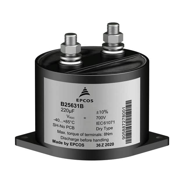 Passive Components Capacitors Film Capacitors B25631B0127K800 by EPCOS - TDK Electronics
