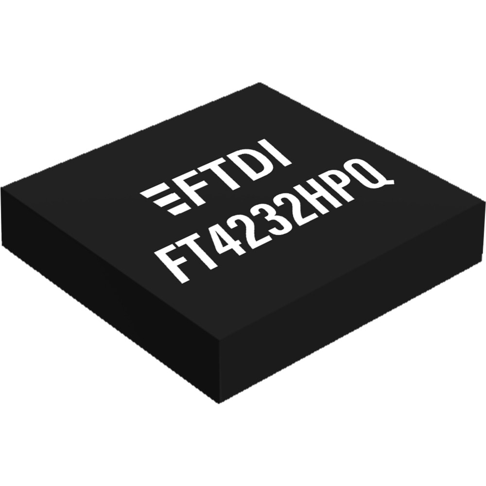 All Parts Semiconductors Interface ICs FT4232HPQ-TRAY by FTDI