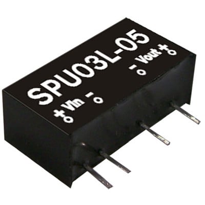 All Parts Power Products Voltage Converters, Inverters, Transformers DC-DC Converters SPU03M-05 by Mean Well