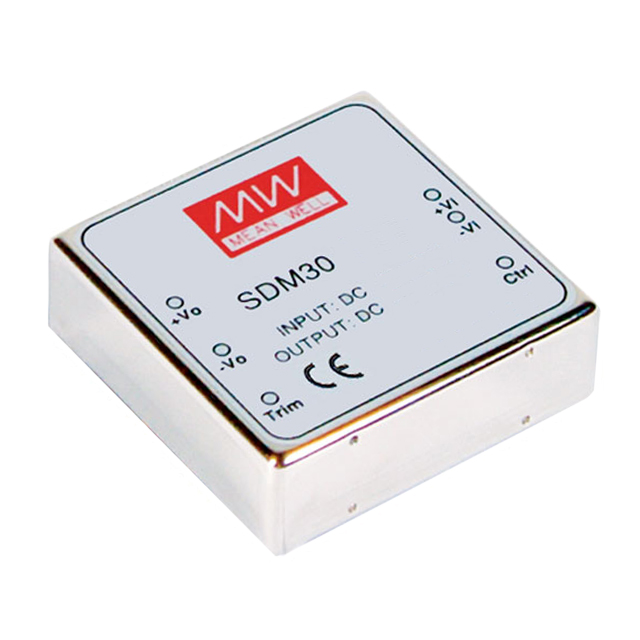 All Parts Semiconductors Power Management DC - DC Converters SDM30-48S5 by Mean Well