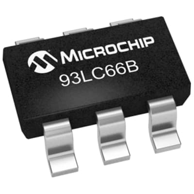 All Parts Semiconductors Memory 93LC66BT-E/OT by Microchip