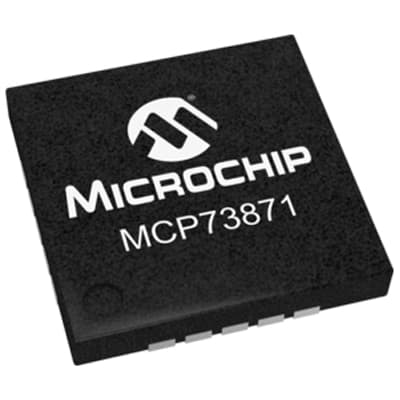 All Parts Semiconductors Power Management Battery Management MCP73871T-3CCI/ML by Microchip