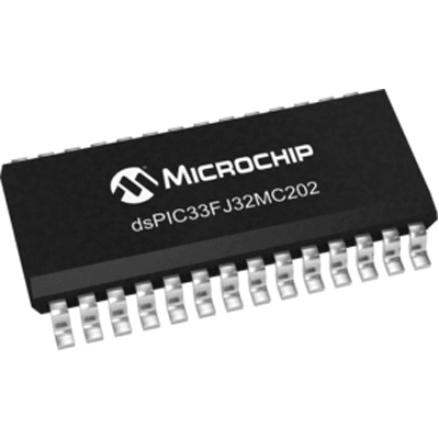All Parts Semiconductors Microprocessors Digital Signal Processors (DSPs) DSPIC33FJ32MC202-E/SO by Microchip