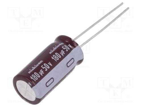 All Parts Passive Components Capacitors Aluminium Electrolytic Capacitors UPM1H181MPD by Nichicon