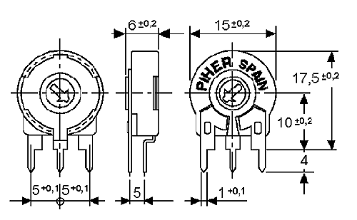 PT15NH05-104A2020 by Piher