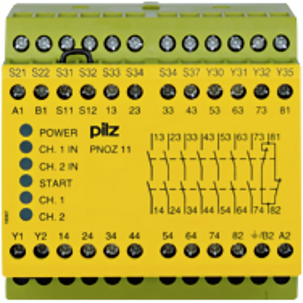 PNOZ 11 110-120VAC 24VDC 7N/O 1N/C by Pilz