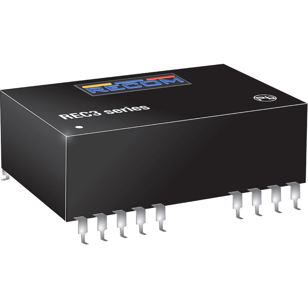 All Parts Power Products Voltage Converters, Inverters, Transformers AC-DC Converters REC3-1215SRW/H4/A/CTRL by Recom Power