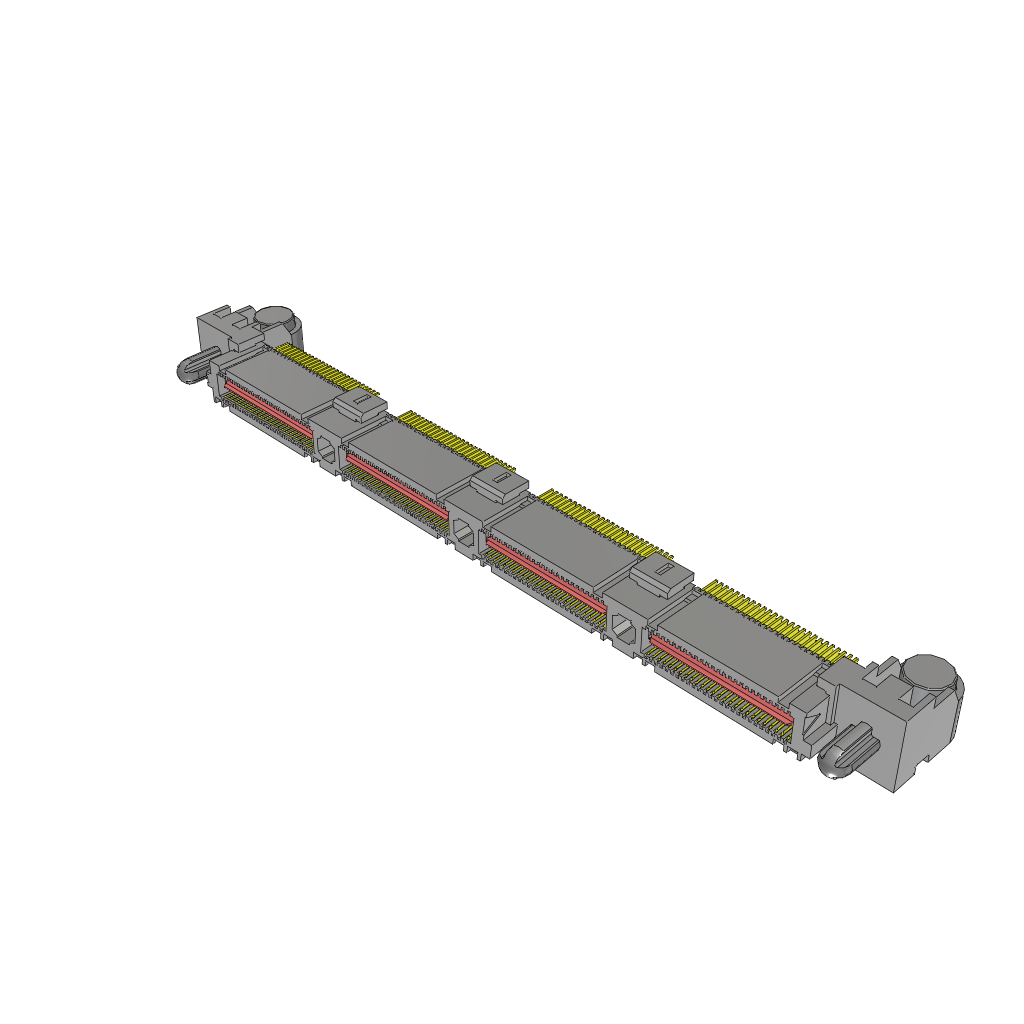 All Parts Connectors Power and Signal connectors QMS-104-01-S-D-RA by Samtec