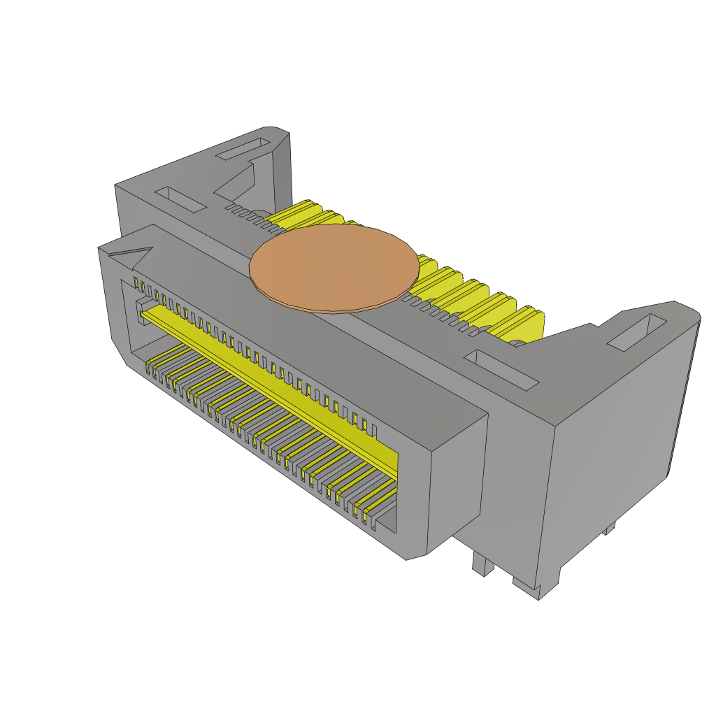 All Parts Connectors rugged connector QTH-020-01-L-D-DP-RA-K by Samtec