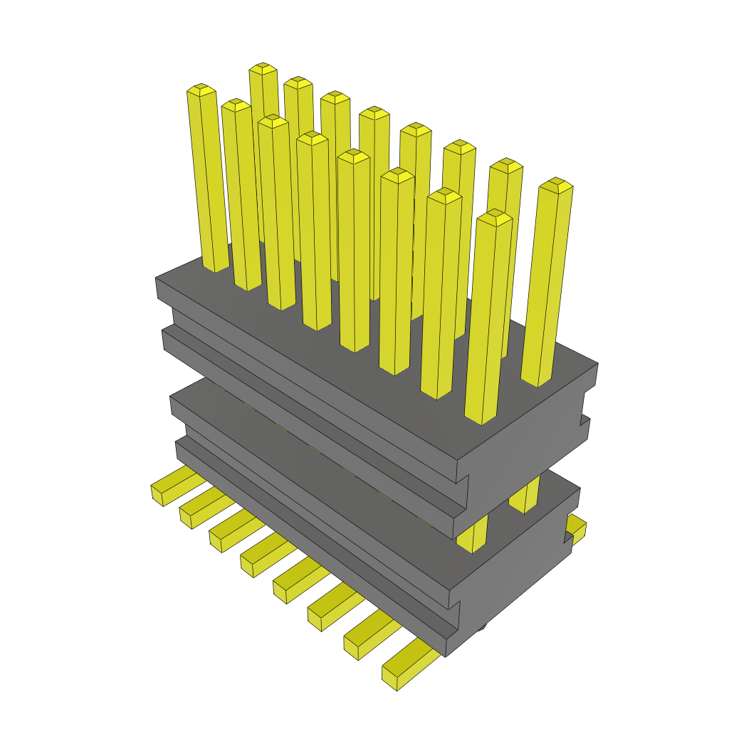 All Parts Connectors Backplane Connectors Hard Metric Connectors AW-08-03-G-D-160-120-A by Samtec