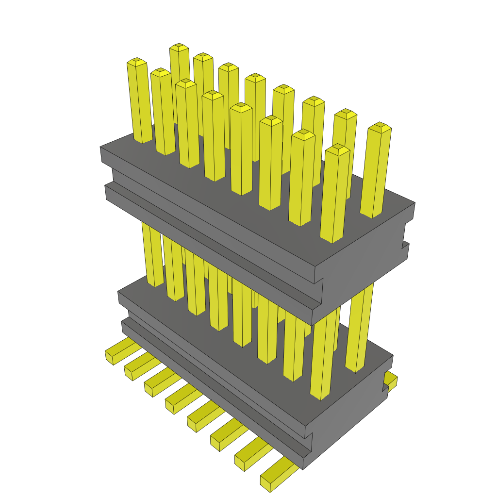 All Parts Connectors Backplane Connectors Hard Metric Connectors AW-08-03-G-D-230-075 by Samtec