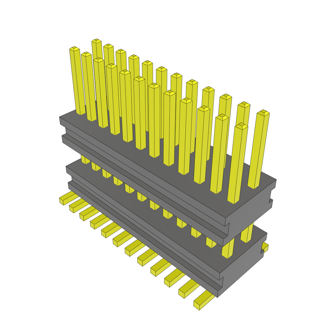 All Parts Connectors Backplane Connectors Hard Metric Connectors AW-12-03-G-D-176-125 by Samtec