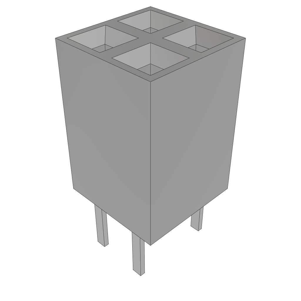 All Parts Connectors rugged connector BCS-102-F-D-DE by Samtec