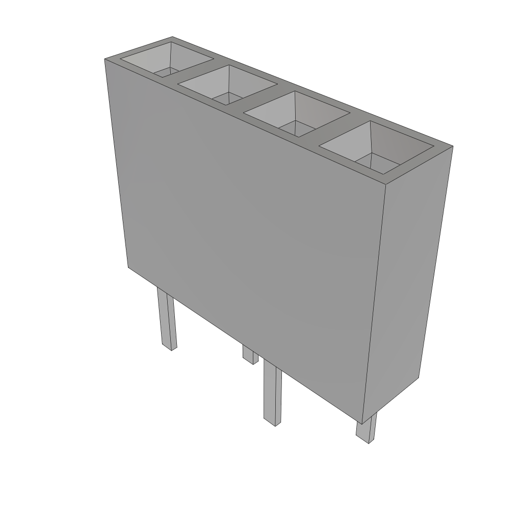 All Parts Connectors rugged connector BCS-104-T-S-DE by Samtec