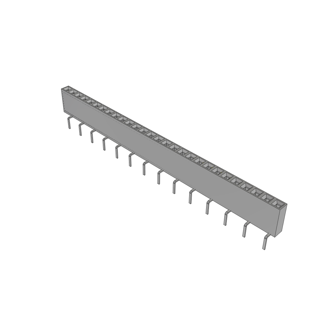 All Parts Connectors rugged connector BCS-128-L-S-PE-BE by Samtec