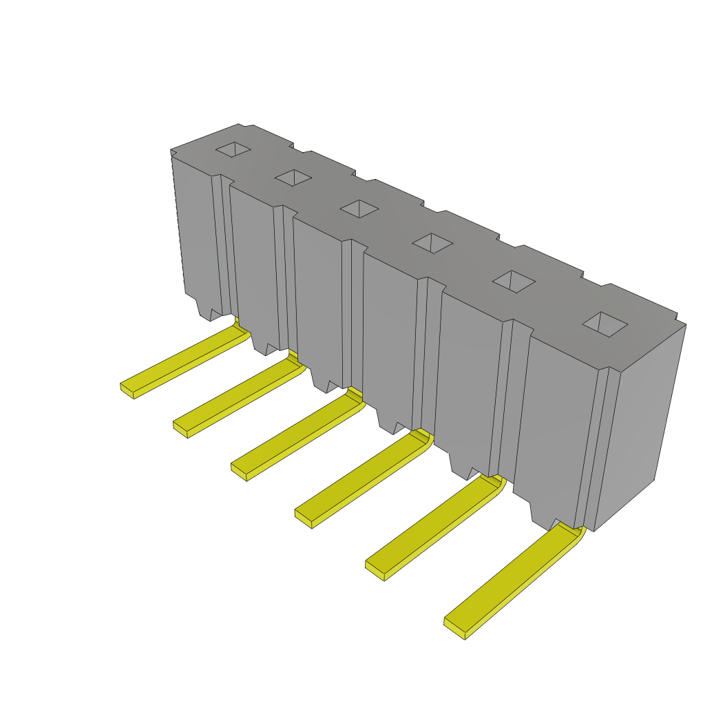 All Parts Power Products Batteries and Accessories Accessories Battery Housings-Cradles CES-106-02-G-S-RA by Samtec