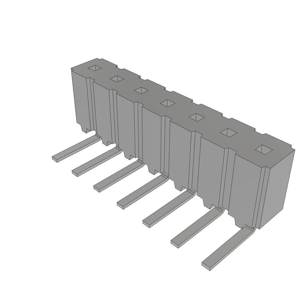 All Parts Power Products Batteries and Accessories Accessories Battery Housings-Cradles CES-107-02-S-S-RA by Samtec