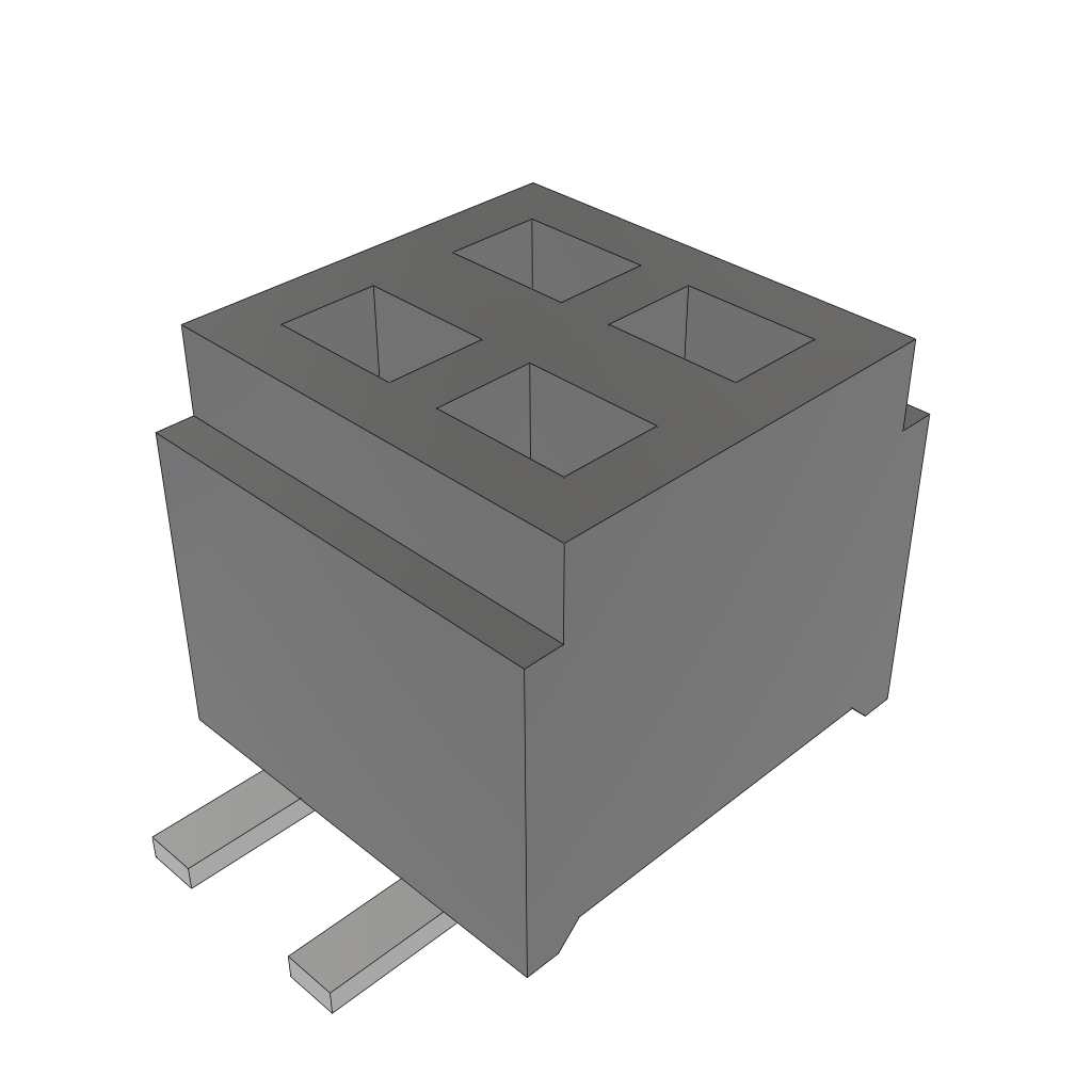 All Parts Connectors rugged connector CLM-102-02-F-D-BE-TR by Samtec