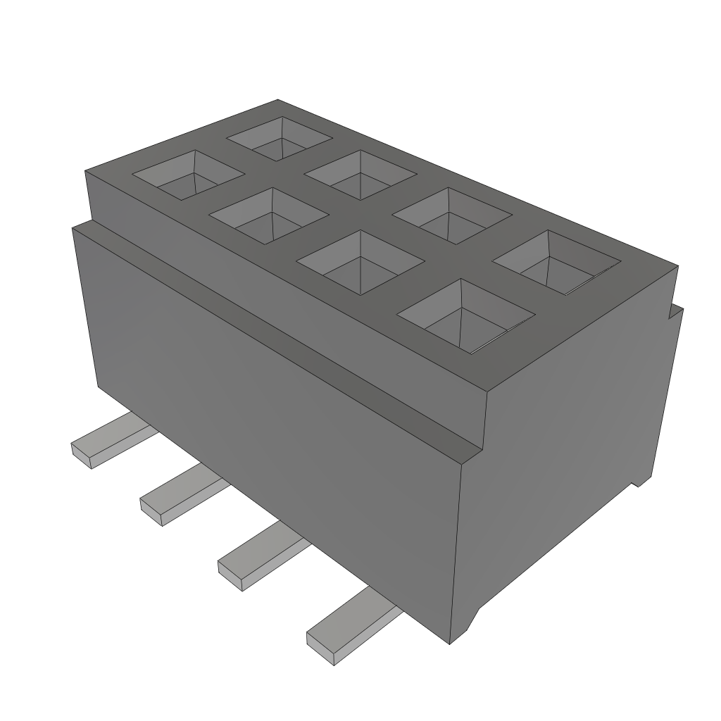 All Parts Connectors rugged connector CLM-104-02-L-D-A by Samtec