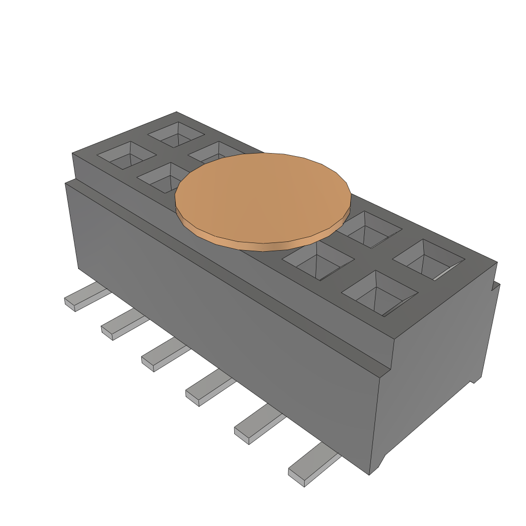All Parts Connectors rugged connector CLM-106-02-L-D-K by Samtec