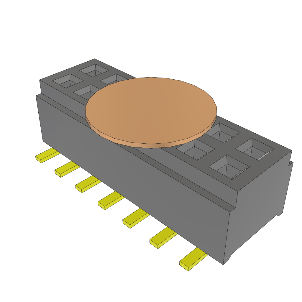 All Parts Connectors rugged connector CLM-107-02-H-D-A-K by Samtec