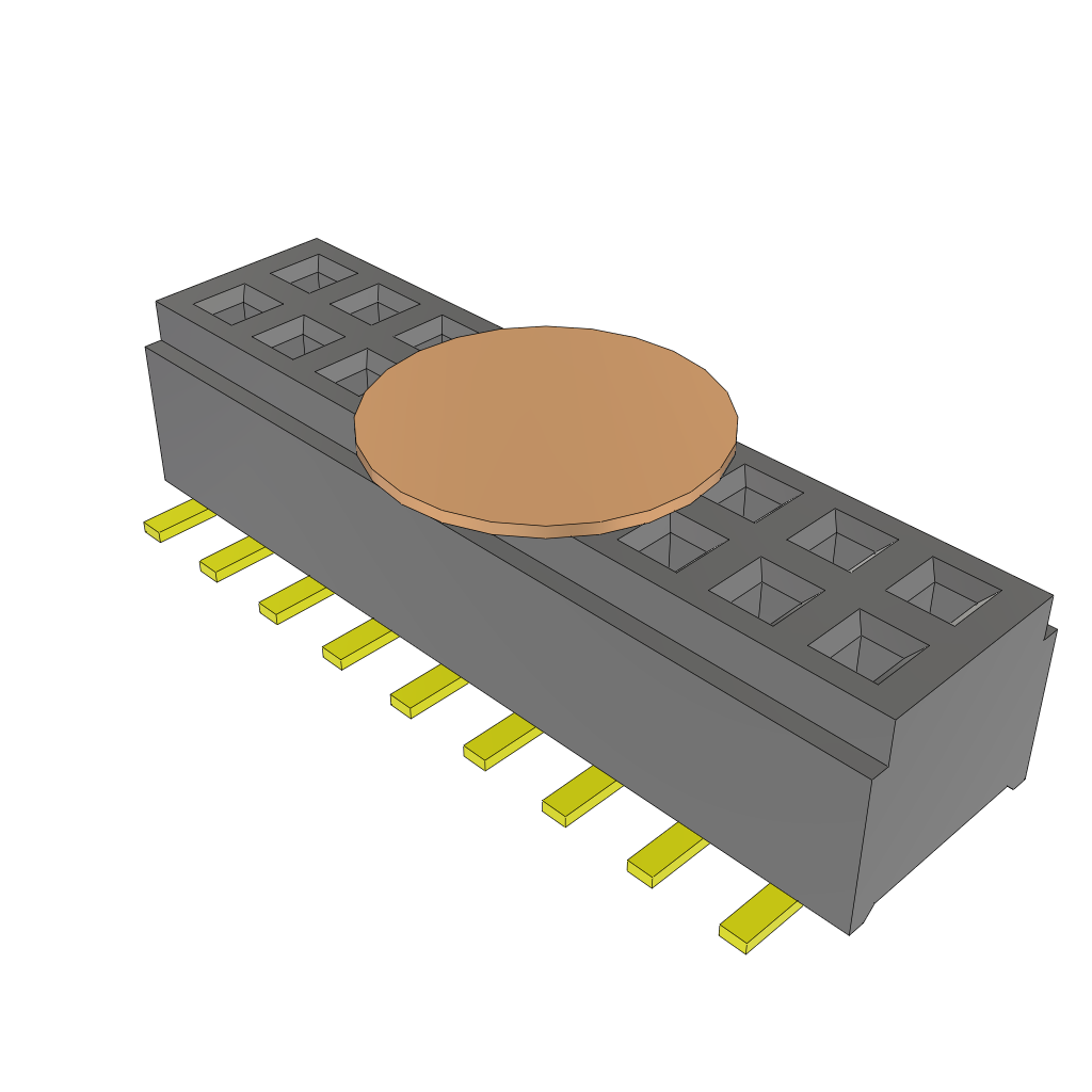All Parts Connectors rugged connector CLM-109-02-H-D-A-K-TR by Samtec