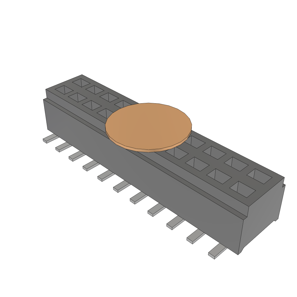 All Parts Connectors rugged connector CLM-111-02-F-D-BE-K by Samtec