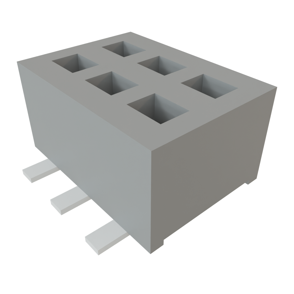 All Parts Connectors rugged connector CLP-103-02-F-D-BE by Samtec