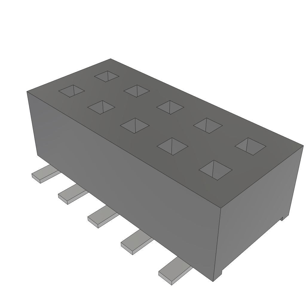 All Parts Connectors rugged connector CLP-105-02-FM-D by Samtec