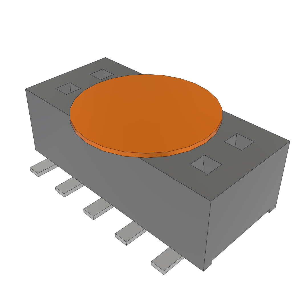 All Parts Connectors rugged connector CLP-105-02-S-D-K-TR by Samtec