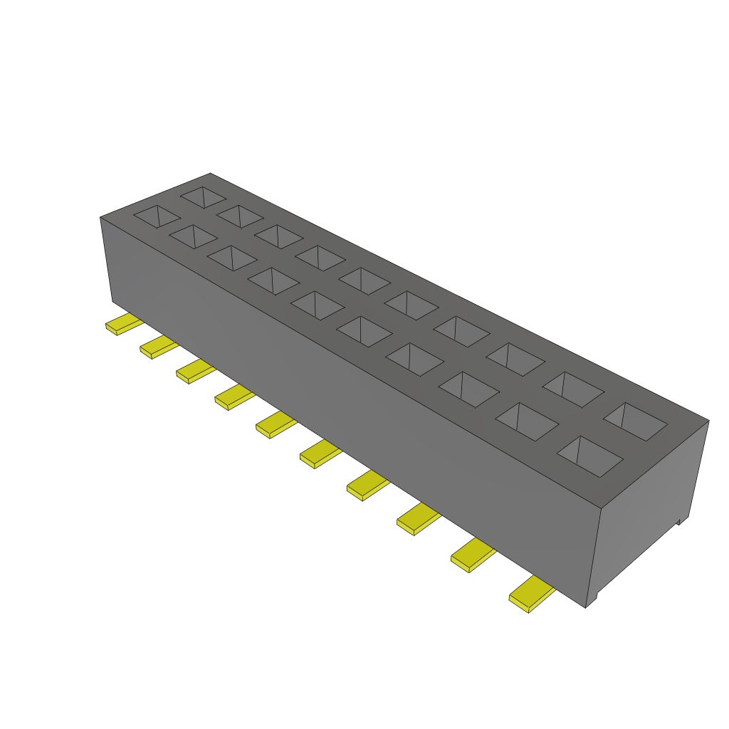 All Parts Connectors rugged connector CLP-110-02-H-D-BE-A by Samtec