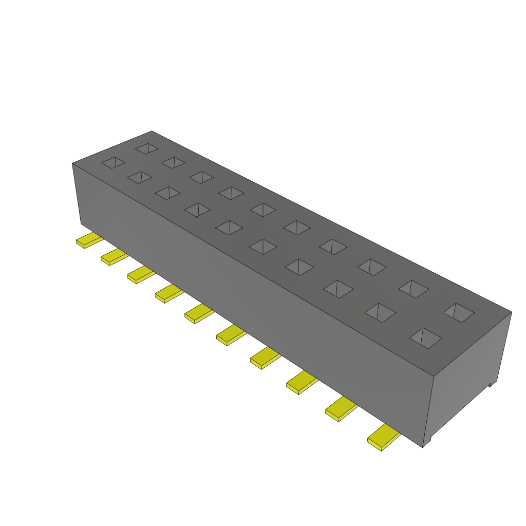 All Parts Connectors rugged connector CLP-110-02-H-D by Samtec