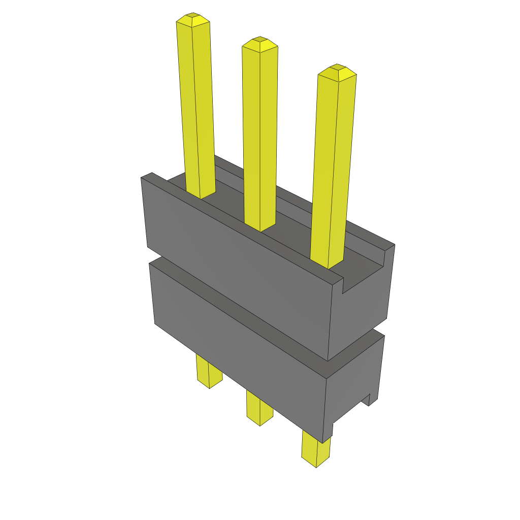 All Parts Connectors Backplane Connectors Hard Metric Connectors DW-03-08-T-S-225 by Samtec