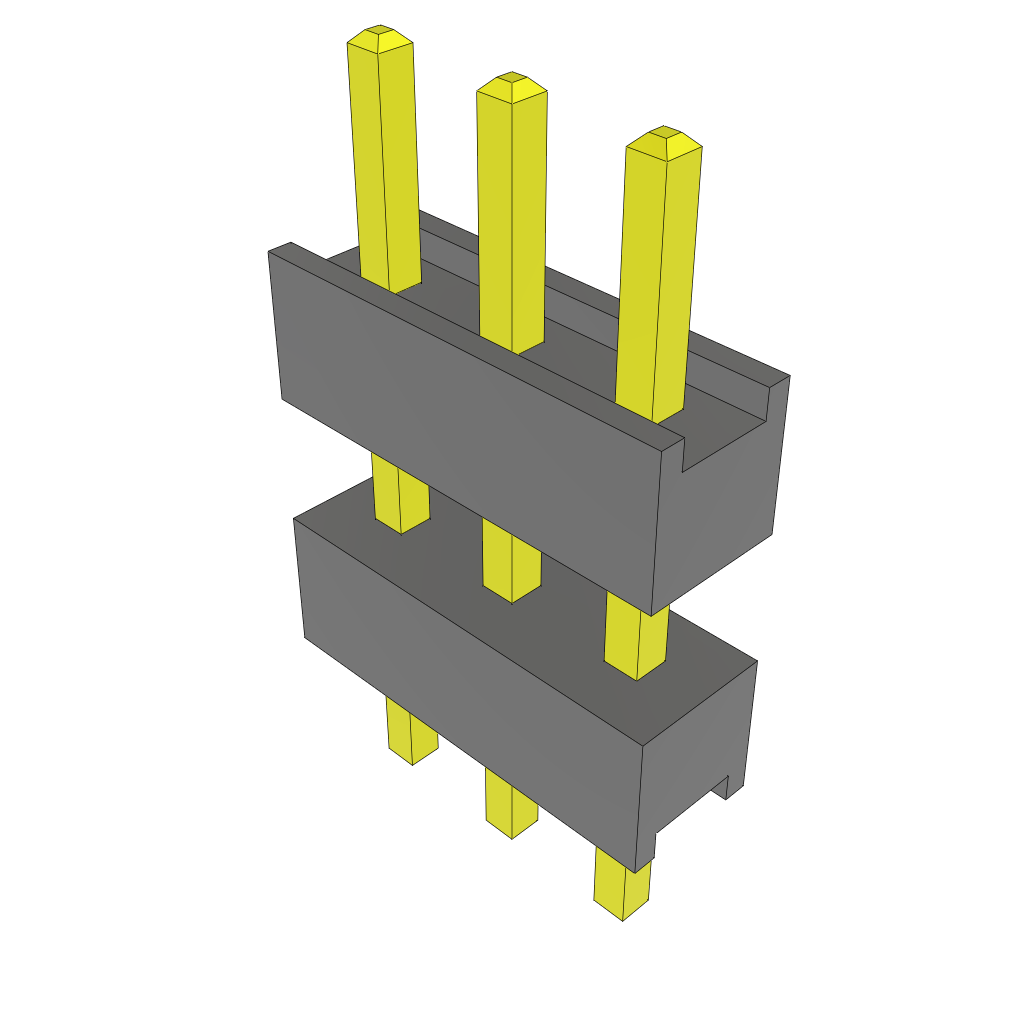 All Parts Connectors Backplane Connectors Hard Metric Connectors DW-03-08-T-S-290 by Samtec