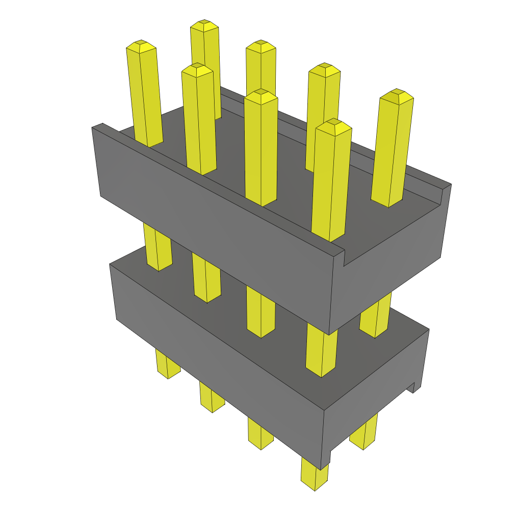 All Parts Connectors Backplane Connectors Hard Metric Connectors DW-04-08-F-D-310 by Samtec