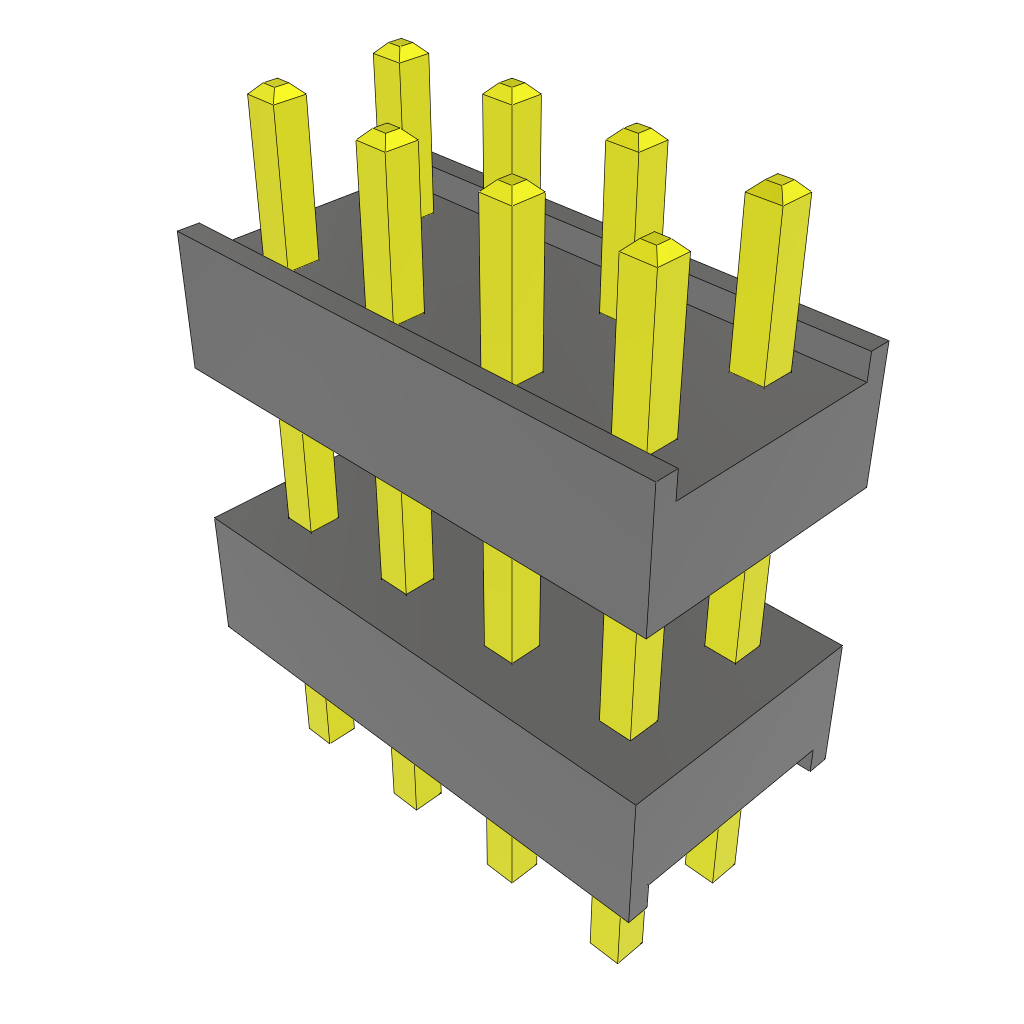 All Parts Connectors Backplane Connectors Hard Metric Connectors DW-04-08-T-D-323 by Samtec
