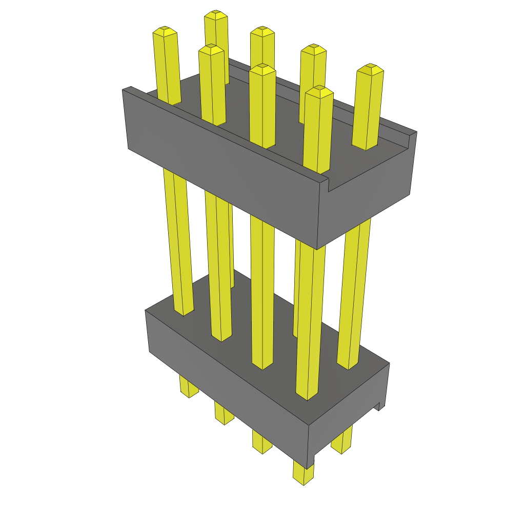 All Parts Connectors Backplane Connectors Hard Metric Connectors DW-04-09-G-D-525 by Samtec