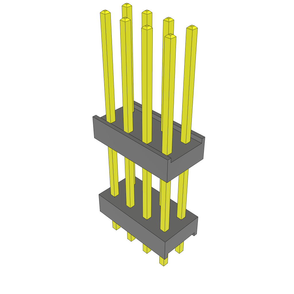 All Parts Connectors Backplane Connectors Hard Metric Connectors DW-04-12-L-D-500 by Samtec